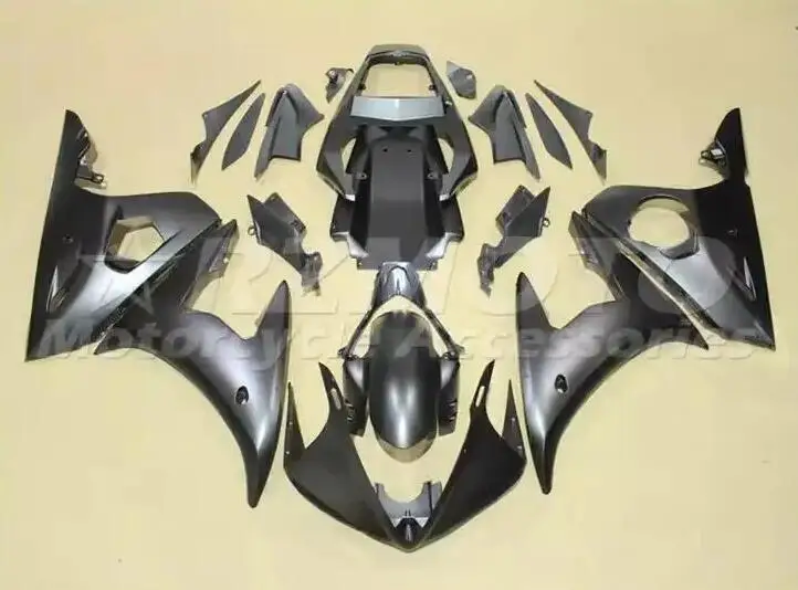 

4Gifts New ABS Motorcycle Fairings Kit Fit For YAMAHA YZF- R6 2003 2004 2005 03 04 05 Bodywork Set Custom Black Matte