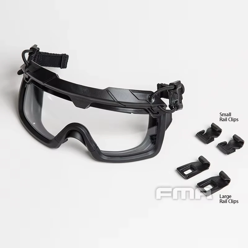 Lunettes anti-buée 3MM pour casques pêche - Compatibles rails OPS-CORE, protection visuelle optimale