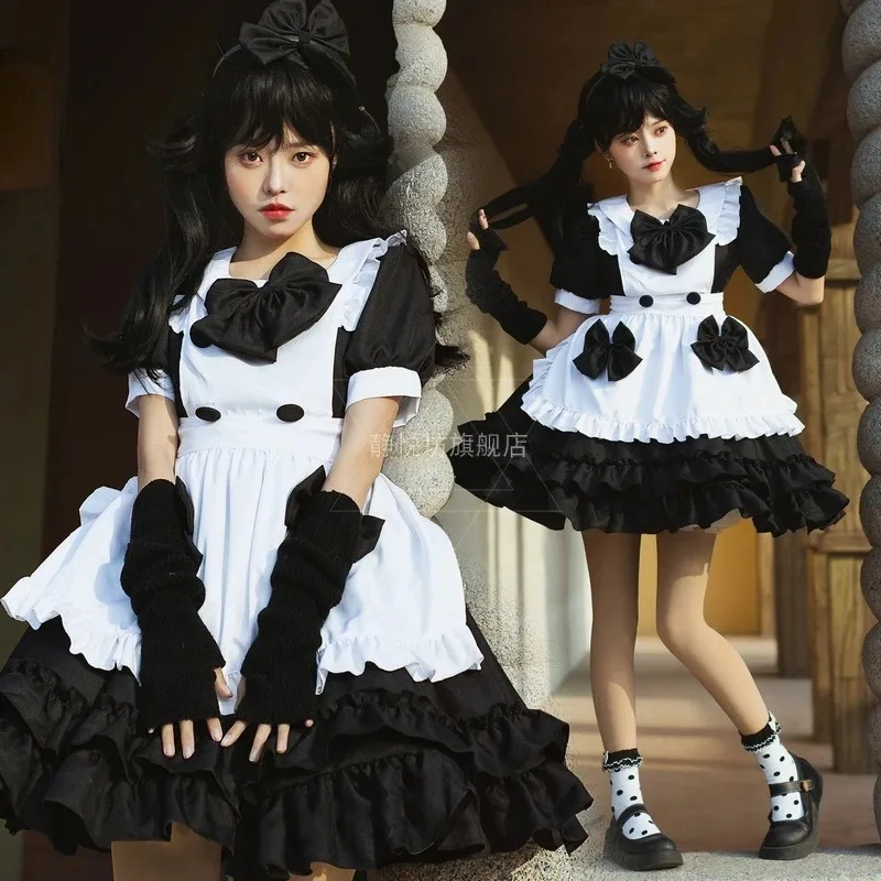 Maid Costume Cos Costume Lolita Soft Girl Dress Anime Heavy Industry Maid Lolita Short Skirt