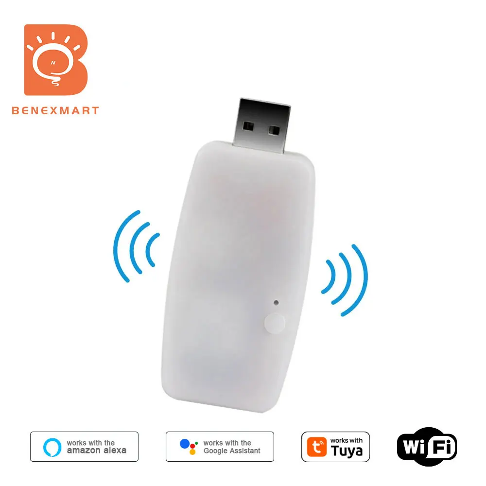 WiFi IR+RF433 Universal Remote Control Smart Home Automation DIY Learning Function Work with Tuya App USB Charge