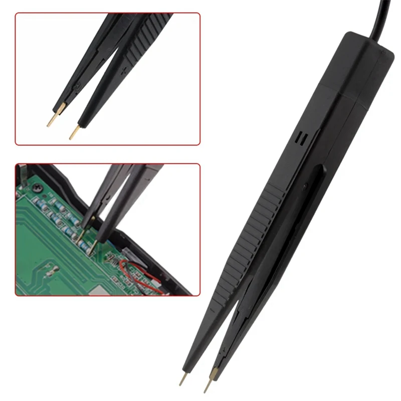 SMD SMT Chip Test Clip Multimeter Probe Tweezers for Capacitance Inductance Resistor Measurement Multi-Use Test Tool