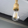 Hemp Rope Pendant Lights E27 Vintage Retro Hemp Rope Lamp Hanging Lamps Creative Loft Home Chandeliers LED Light Base AC85V-265V 5