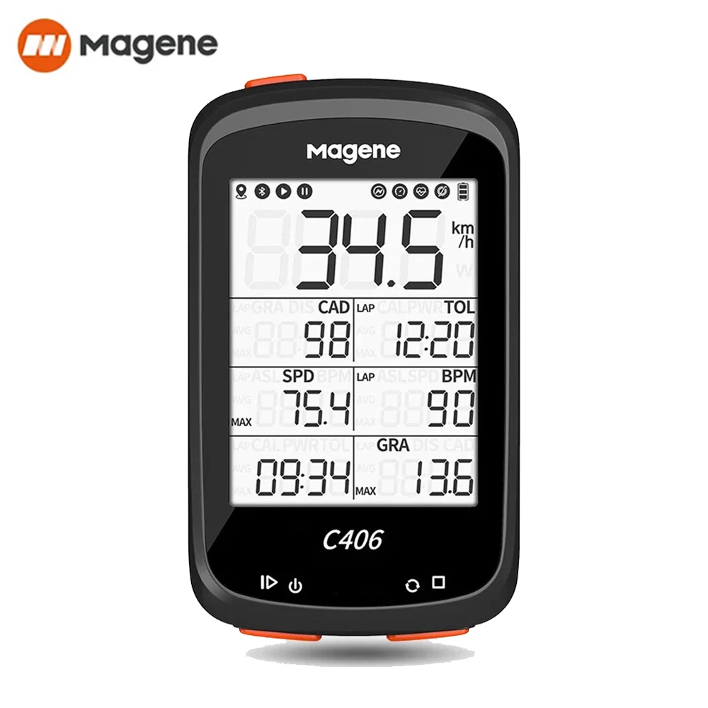 Magene C406 Bicicletta Gps Computer Mtb Road Cycle Smart Wireless Impermeabile Tachimetro Accessori Bici Per Strava Garmin Xoss