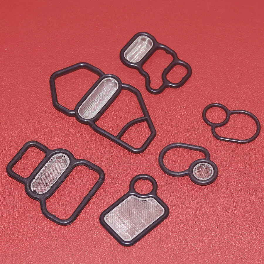 Solenoid Valve Filter Gasket VTEC Solenoid Gasket Spool Valve VTC Filter Screen Seal 15815-RAA-A02 15845-RAA-A01 For Honda Civic Integra Type-R Accord CRV