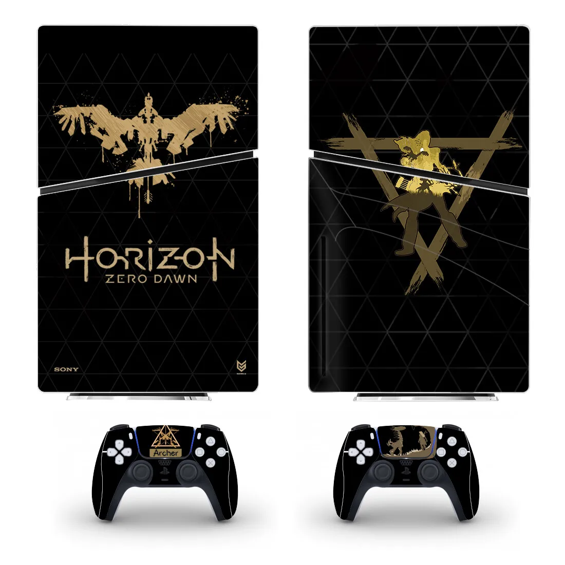 Horizon Undeal West Ps5 Slim Disc Skin Sticker Decalcomania Cover Per Console E 2 Controller Nuovo Ps5 Slim Disk Skin Sticker Vinyl