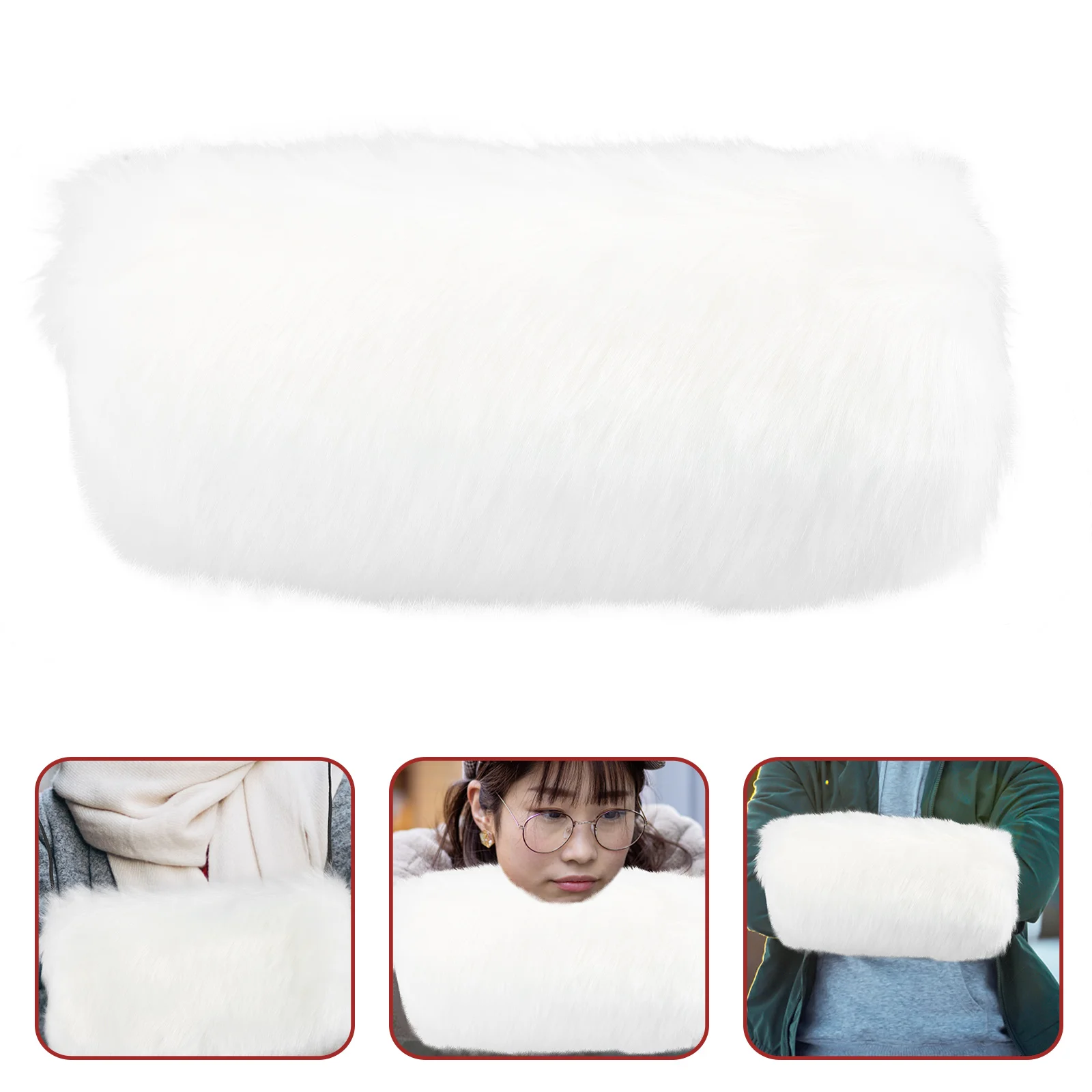 

Plush Hand Warmer Pillow Home Gift Bag Winter Muff Hands Muffs Warmers Hanging Rabbit Fur Accessory Friends