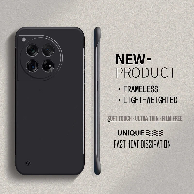 Frameless Matte Hard PC Protective Phone Case - Solid Shell Cover with Bumper