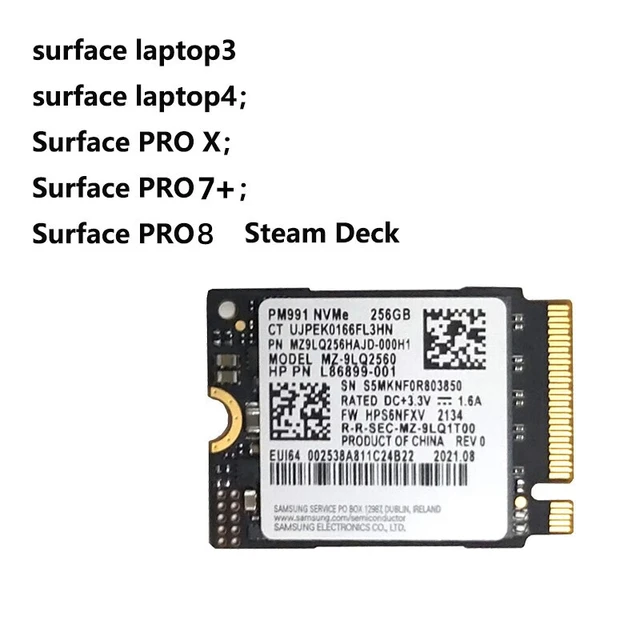 NEW M2 2230 SSD 1TB NVMe PCIe PM991 for Microsoft Surface Pro X 7+