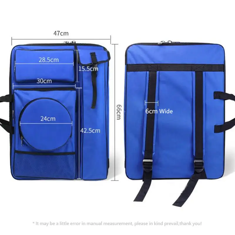Borsa Porta Disegni Formato A2 Impermeabile - Per Artisti, Con Maniglia, Tasche Multiple, Ideale Per Tavolozze, Pennelli E Portfolio - 8