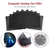 2pc 8cm/12cm/14CM Computer Fan Dust-proof Net Fine Black PVC Dust Filter Mesh Net Cover Fan Cooler Mesh for PC Case Protection 2