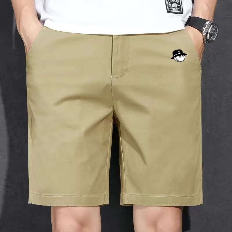 

말본 Fashion Casual Shorts Men's Golf Wear 2024 Summer New Korean Golf Shorts Golf Clothing Men Straight Cylinder Middle Pants 명품