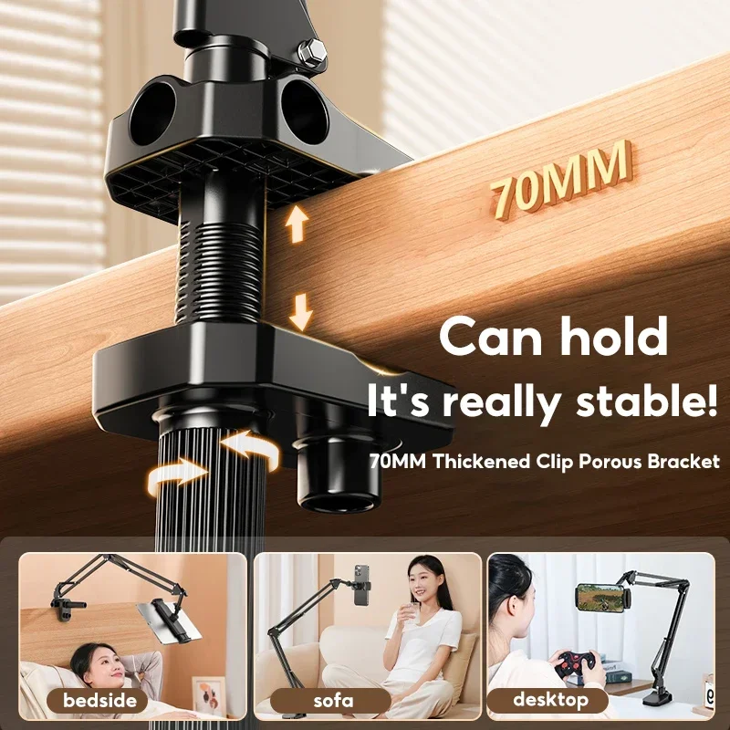 MoZhao Mobile Phone Stand Lazy Bedside Ipad Stand Tablet Holder Desktop Cantilever Support Bracket Phone Holder