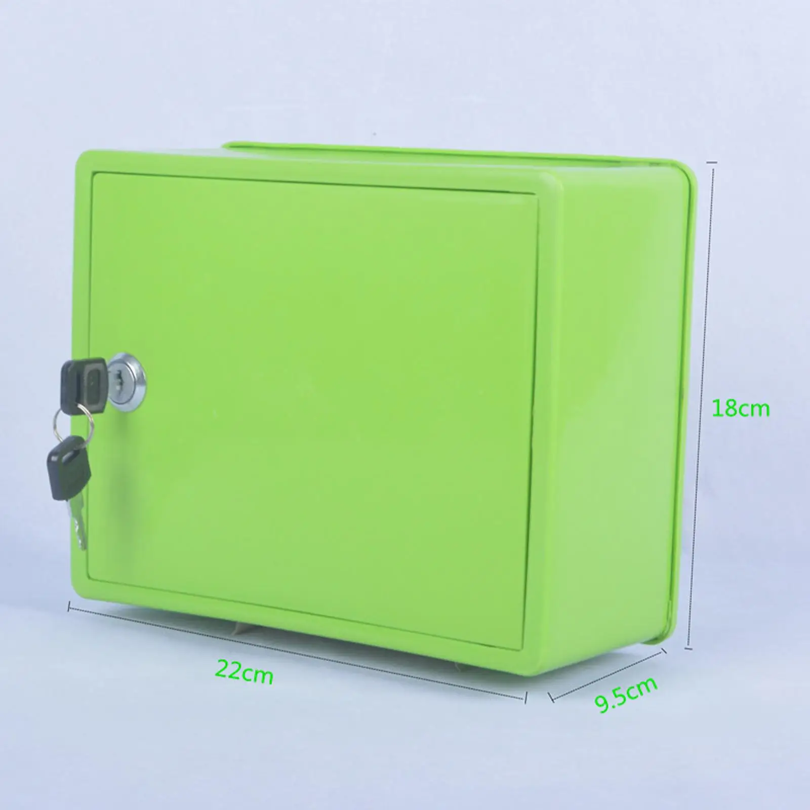 Wall Mount Milk Box with Lock Security Key Drop Box Locking Mailbox Milk Crate for Restaurant Outside Dorm Apartment Home