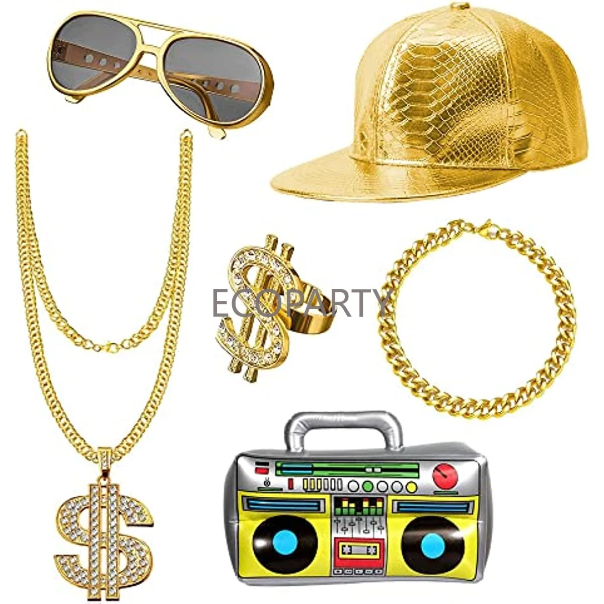 90s Hip Hop Costume Ideas Guys | 80s Hip Hop Costume Ideas | Sunglasses  Necklace Ring - Cosplay Costumes - Aliexpress