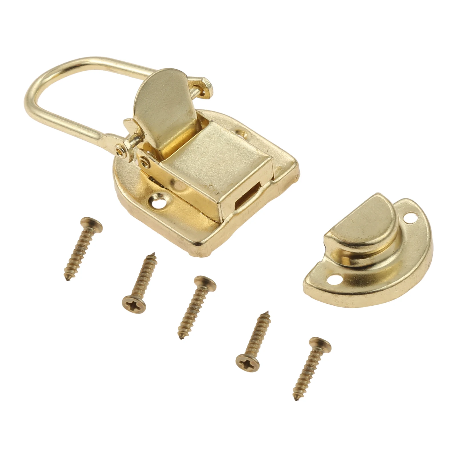 Toggle Latches 2 Pcs Gold Metal Lock Hasp Latch Clasp Toggle Buckle Luggage Guitar Flight Case Button Knot Drawbolt Closure Latch