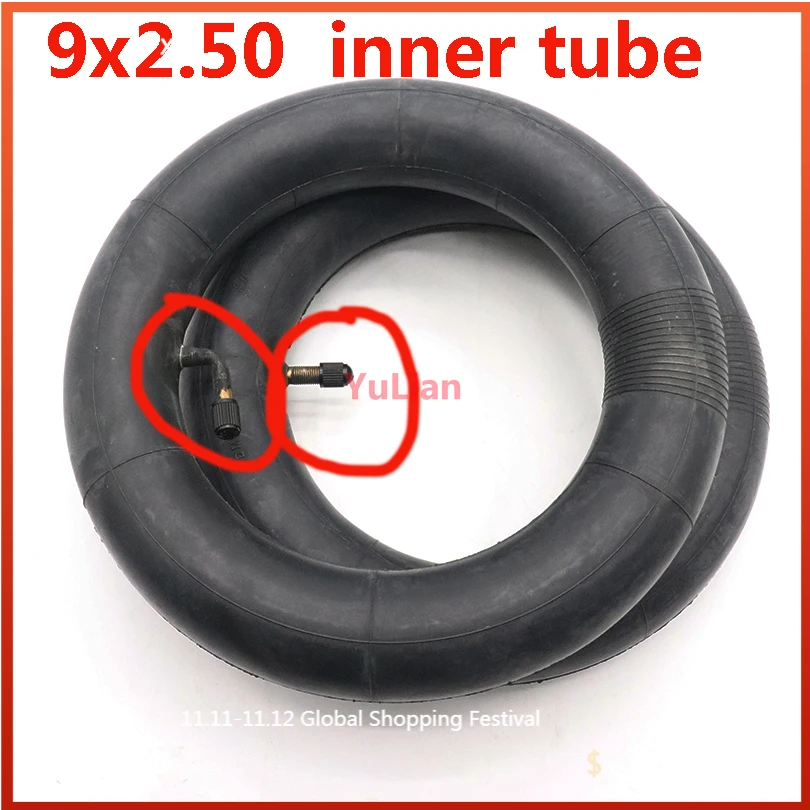 

Бутиловая трубка 9x2,50, внутренняя трубка подходит для мотоцикла, скутера, а-складного велосипеда, электрической/газовой шины для скутера (для шин 85/65-6,5)