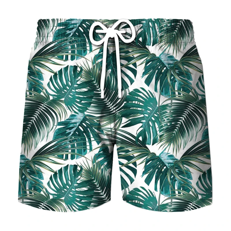 3D Printed Shorts - Men's Tree Leaf Camouflage Casual Breathable Sports Summer Pants