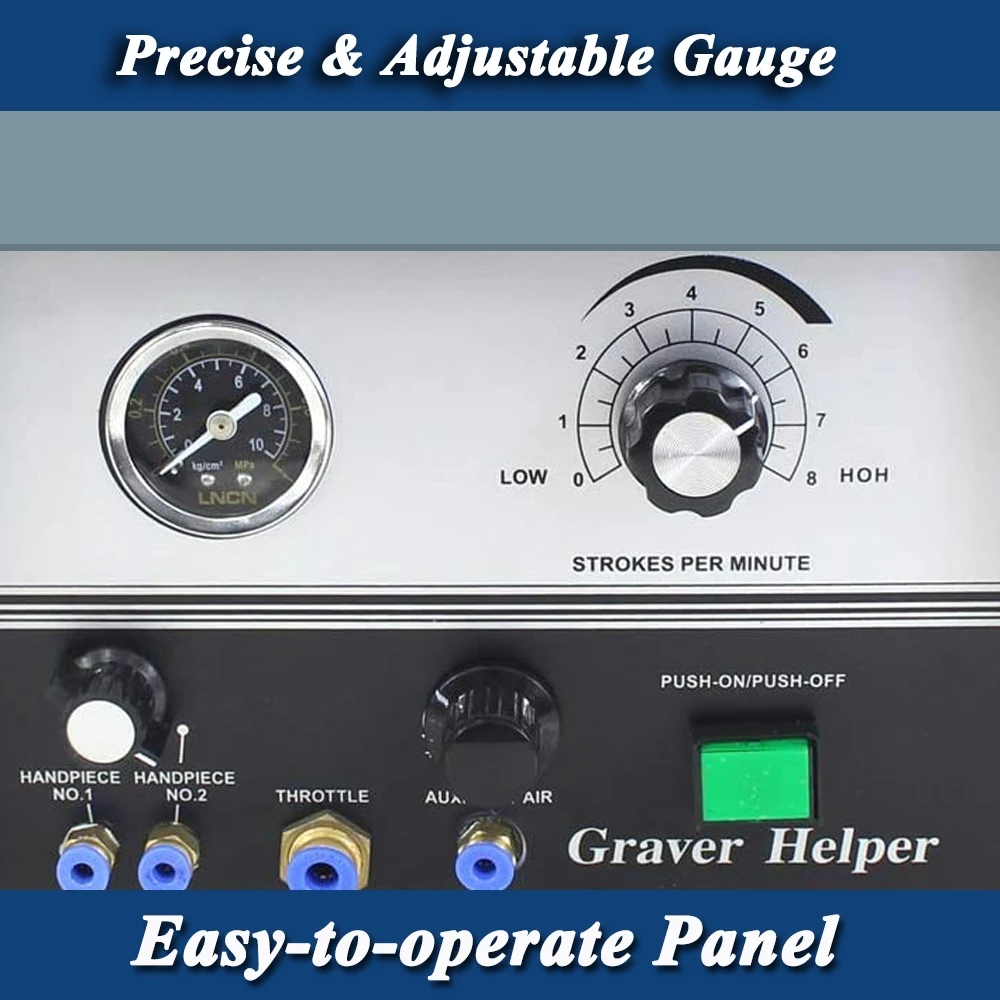 NIPUIKA High Quality Graver Helper Pneumatic Engraving Machine