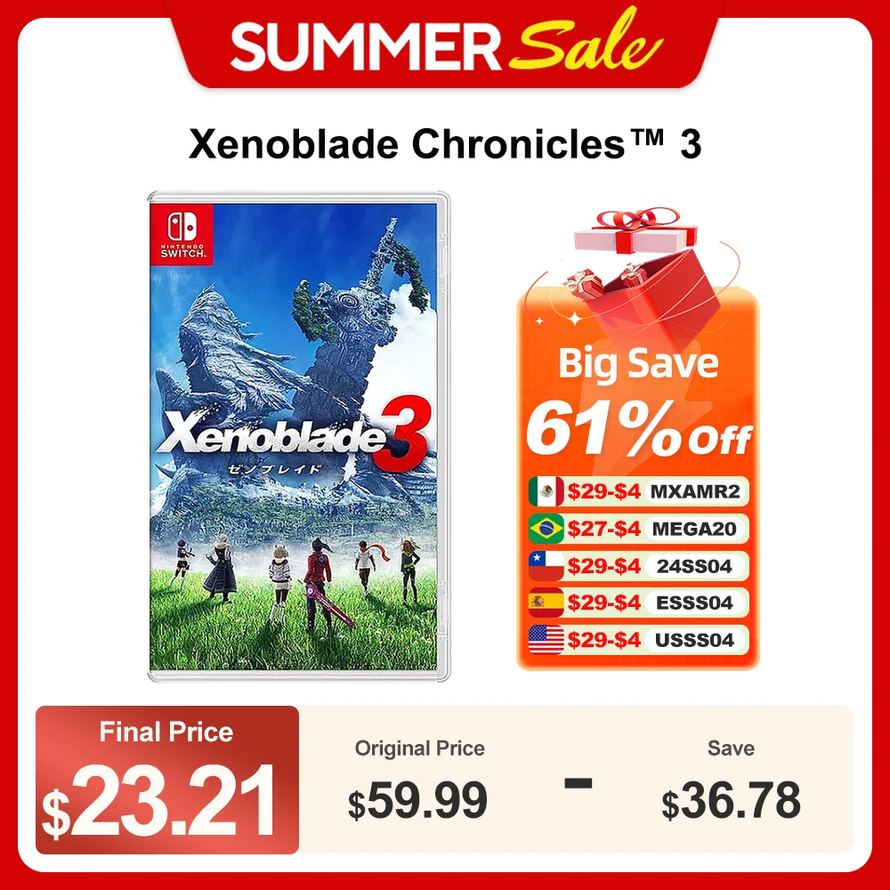 Xenoblade Chronicles 3 Nintendo Switch игры, 100% официальная игра, карточка для ролевых игр, жанр для Switch OLED Lite, игровая консоль