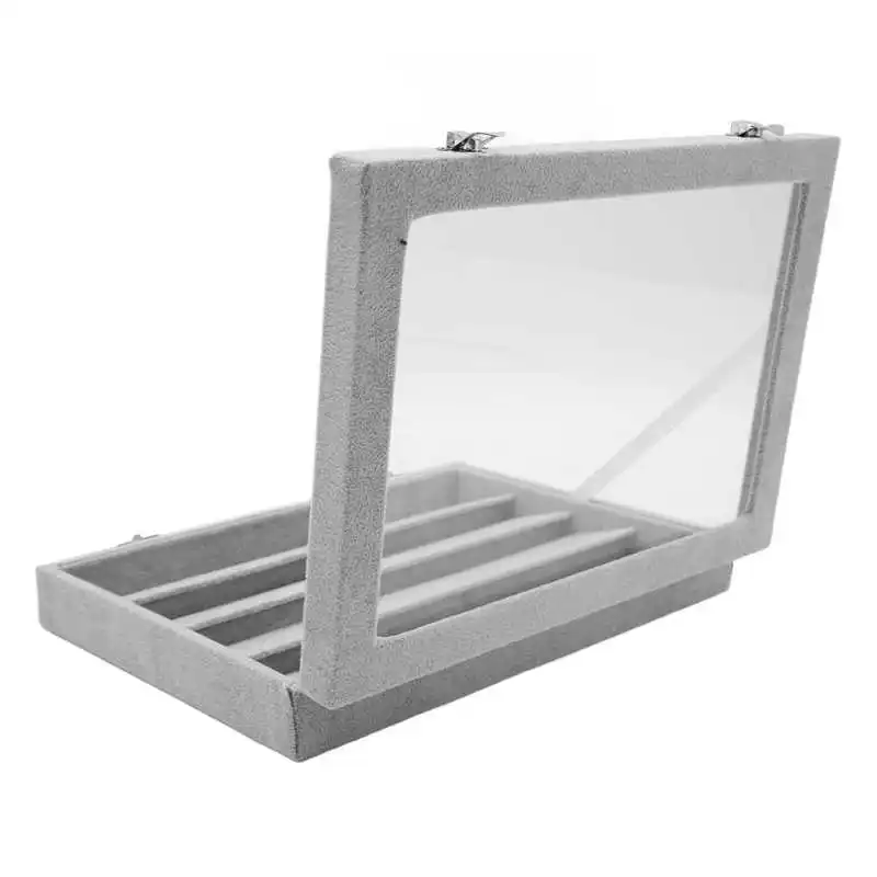 Pin Shadow Box Transparent Glass Solid Wood Pin Collection Display Case for  Military Medal