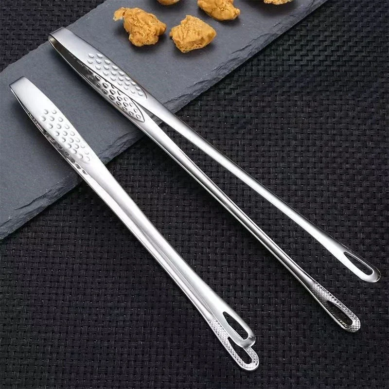 Description Picture 2 of itemStainless Steel Barbecue Clip Outdoor Camping Picnic Food Clip Cutlery Extended Steak Buffet Kitchen Clip Camp Cooking Supplies