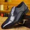 Big Size New Designer Brogue Shoes for Men Spring Autumn Fashion Casual Leather Shoes Carved British Dress Men's Shoe 4