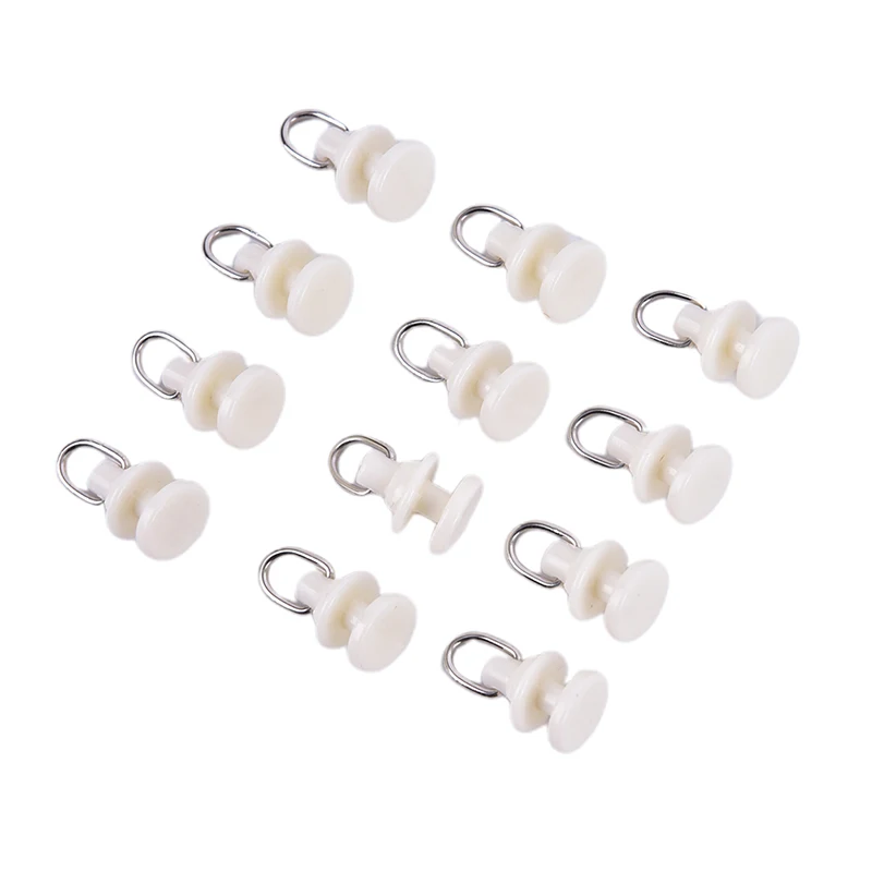 20pcs Curtain Track Glider Rail Curtain Hook Rollers Curtain Tracks