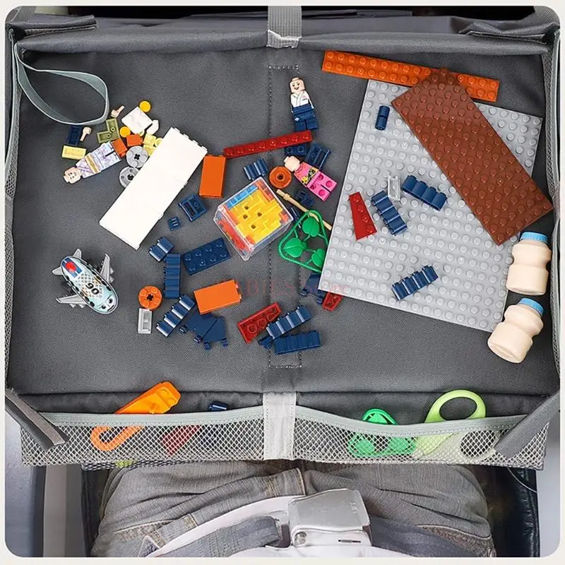 Multifunction Children airplanes Play Tray Small Fold Up Designs Desk with Adjustable Angles for Comfortable Use onboards