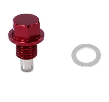 M14 x1.5 Magnetic Oil Drain Plug Aluminum CNC Craft with Drain Bolt Crush Washer Replacement for Honda Accord Civic CR-V Odyssey
