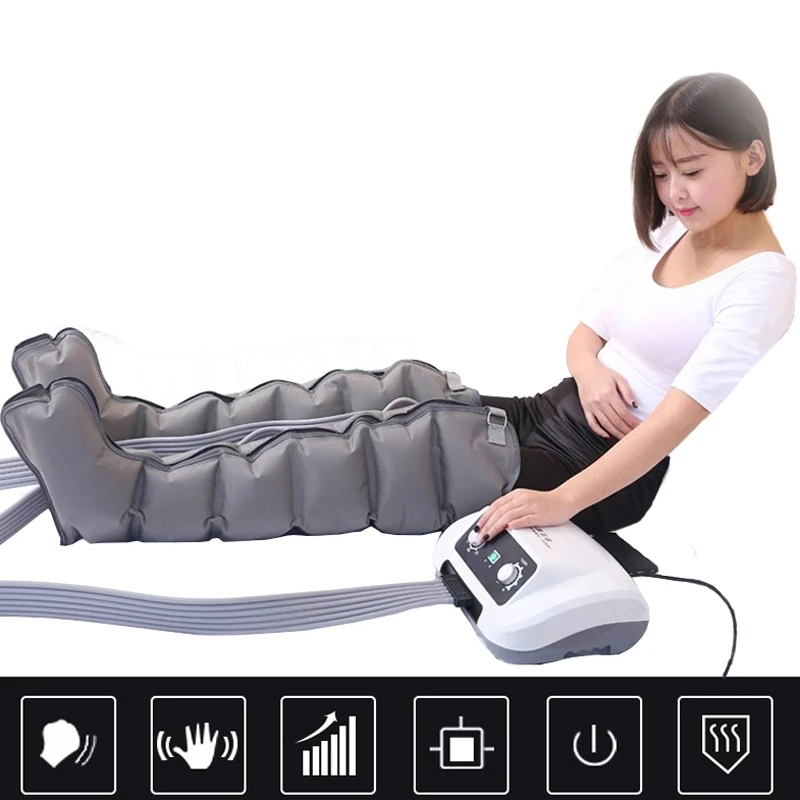 Fengmore Electric Air Compression Massager Leg Foot Boots For Circulation Air Wave Massager Leg Body Pressure Therapy System