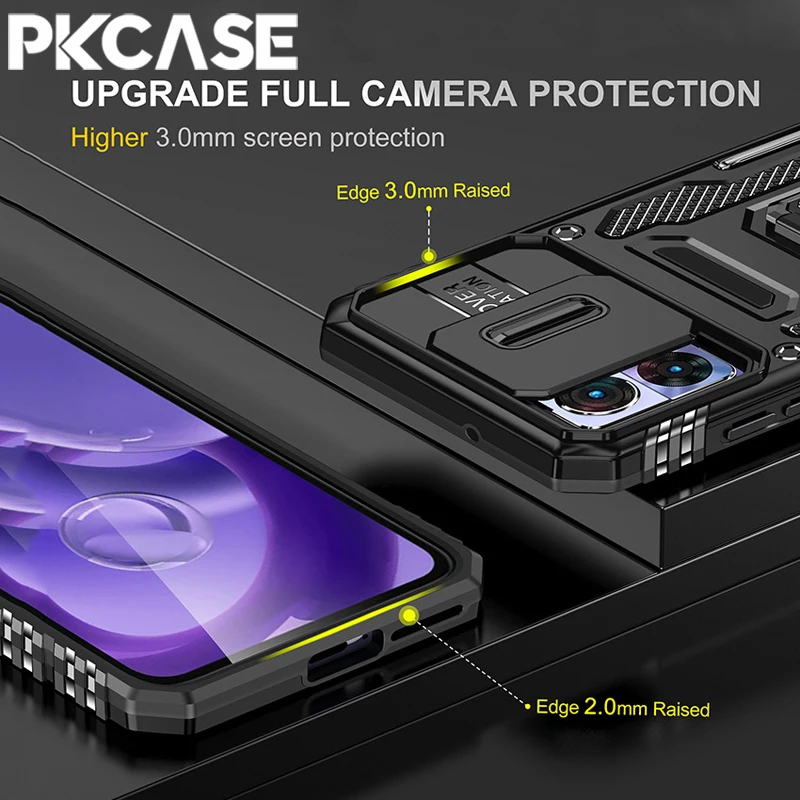 PKCASE Bracket Phone Case with Kickstand Feature and Durable Protector