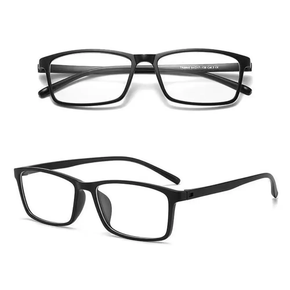 Eyeglass Frames Mirror Frame Tr90 Square Eyeglass Frame Ultra Light Portable Glasses Eyewear Protection Empty Without Pieces