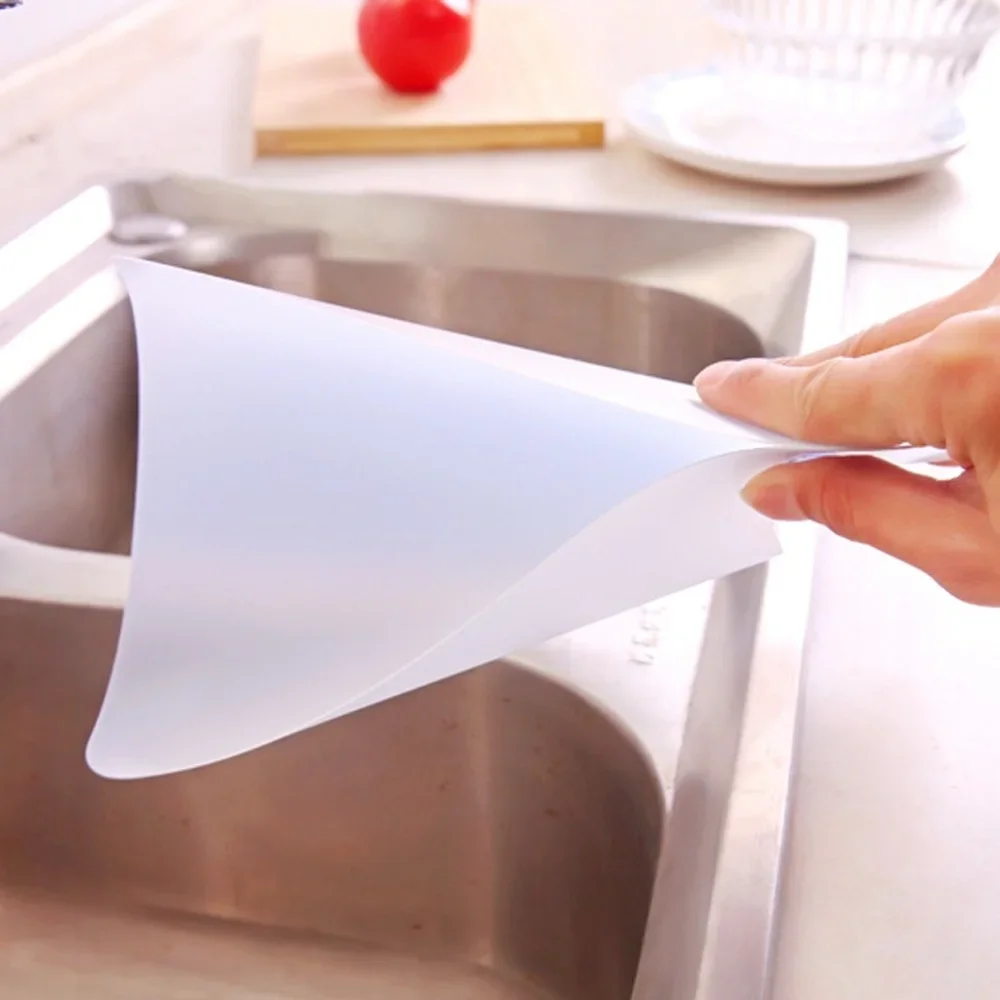 Kitchen Sink Water Splash Guards with Sucker Waterproof Screen for Dish Fruit Vegetable Washing Anti-water Board PVC Flaps