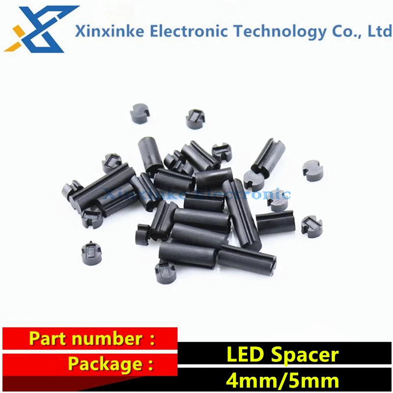 4MM Black LED Spacer 1000PCS Double Pit Isolation Column