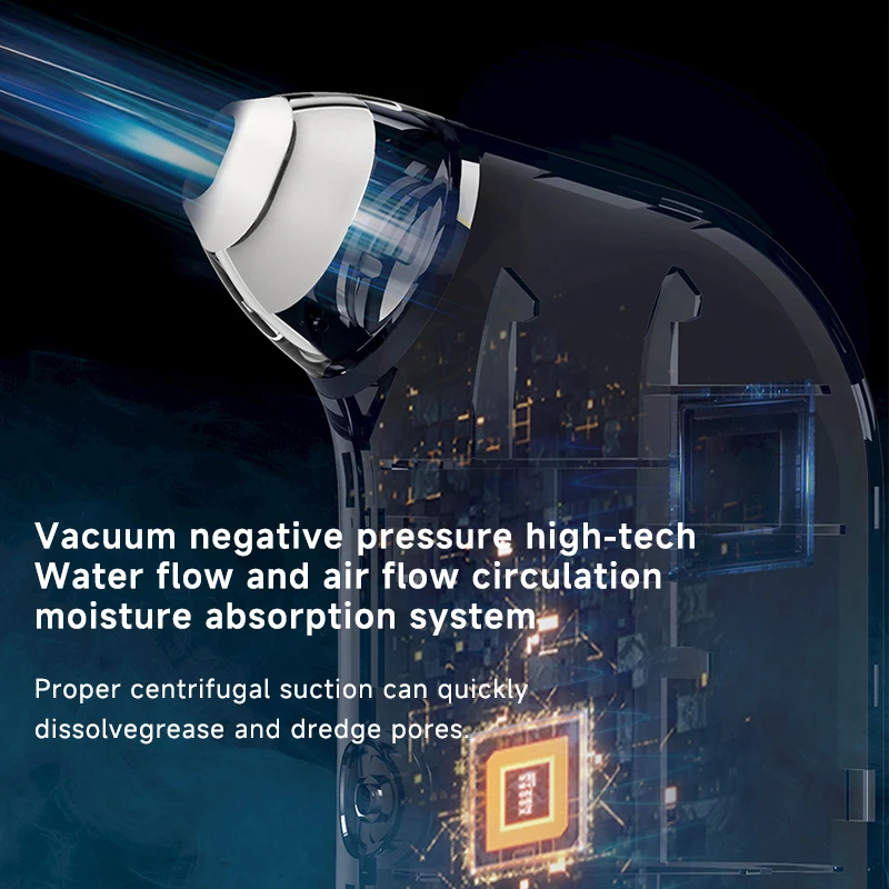 DOCO Blu-ray Version Blackhead Remover Ultra-micro Bubble Cleansing Instrument Pore Vacuum Water Cycle Facial Cleaning Tool