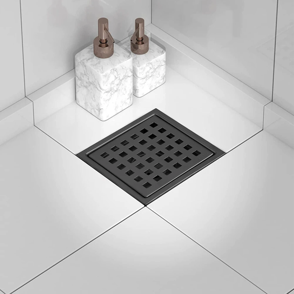 

Durable and Long Lasting Black Shower Drain with Flange Made from SUS 304 Stainless Steel Resistant to Corrosion and Rust