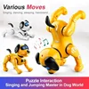 JJRC Funny RC Robot Electronic Dog Stunt Dog Touch-sense Music Song Walking Dancing Animal Robot Dog for Boy Girls Children Toys 1