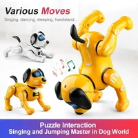 JJRC Funny RC Robot Electronic Dog Stunt Dog Touch-sense Music Song Walking Dancing Animal Robot Dog for Boy Girls Children Toys 1