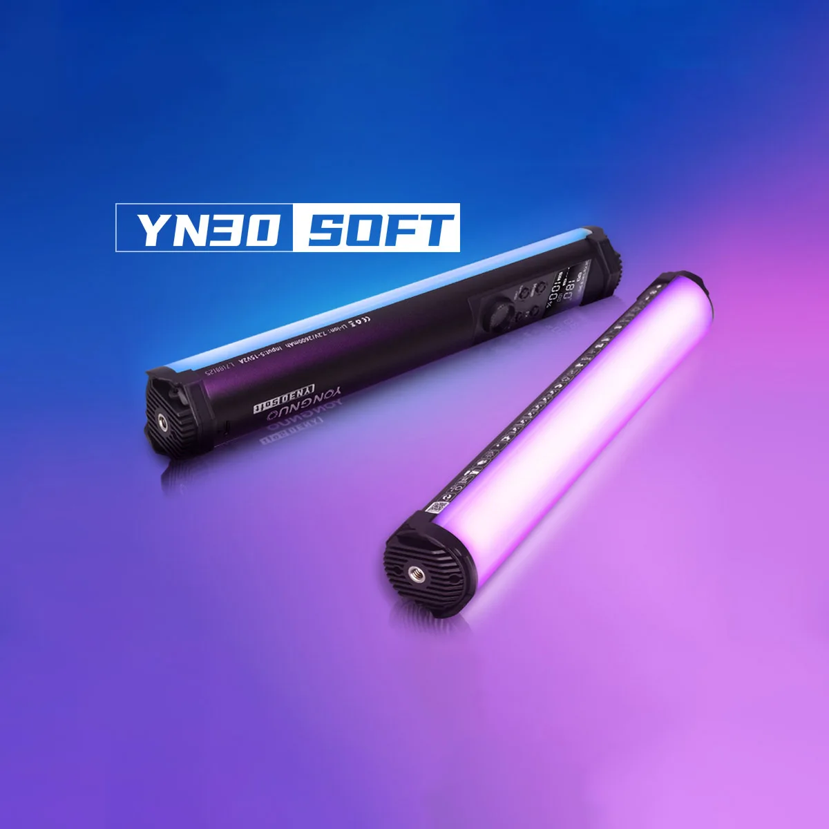 

Мягкая трубчатая лампа YONGNUO YN30Soft 30, светильник Ной светильник RGB светильник фотосъемки с дистанционным управлением через приложение для вид...
