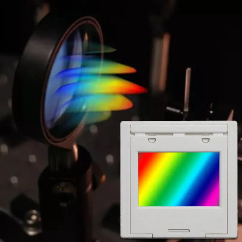 Réseau De Diffraction Pour Spectrophotomètre - 50/100/300/600 Lignes/mm - Expériences D'Optique Et Enseignement - Taille 38x36mm, Épaisseur 2mm - 5