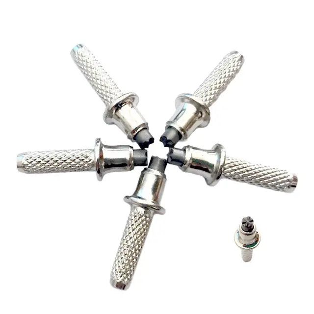 5 Pieces Alpenstock Tip Trekking Poles Tip for Hiking Cane Stick Walking