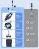 1000 Watt Handheld Electric Immersion Blender, 5 in 1 Kitchen Hand Blender for soups, smoothies, purees and baby food. 2