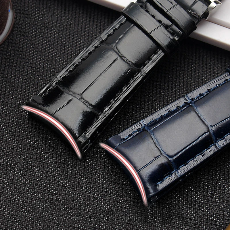 22mm Bracelet Suitable for IWC Portugal 7-day Chain Waterproof High-quality Leather Watch Strap With IW500705 Cowhide Watchband