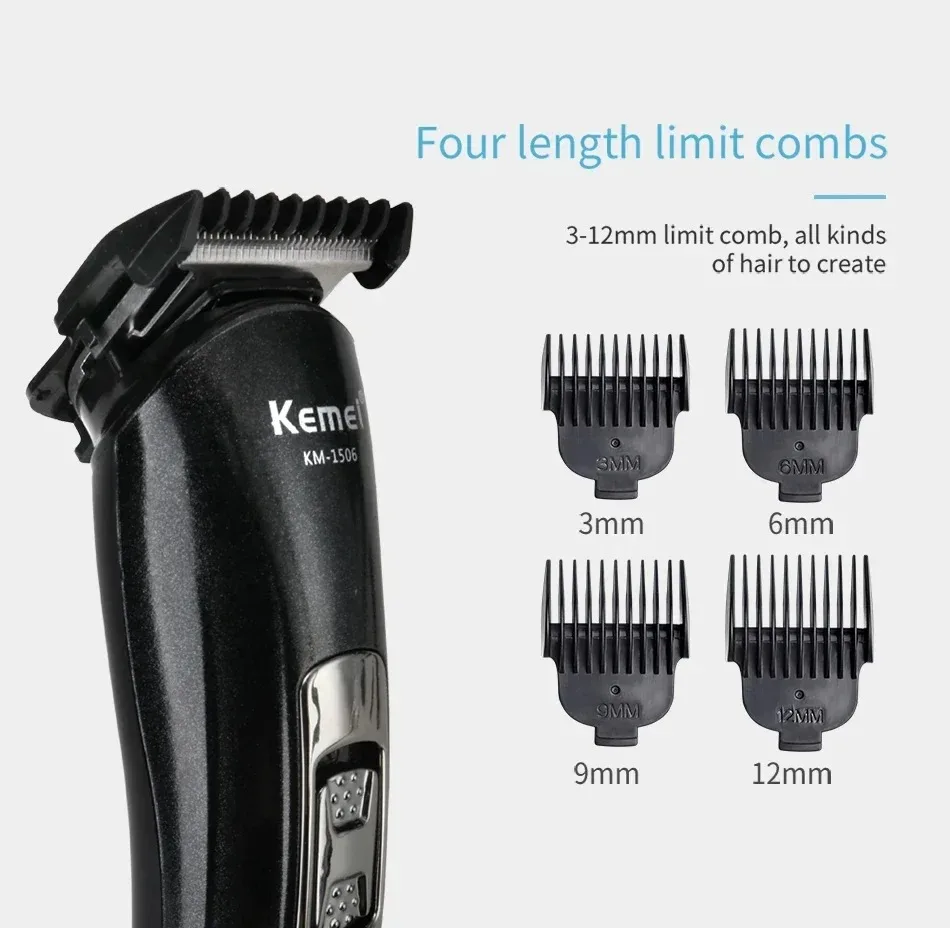 Kemei KM-1506 3 in 1 Electric Shaver USB Charging Hair trimmer Electric Rechargeable Nose Professional Shaving Machine 2