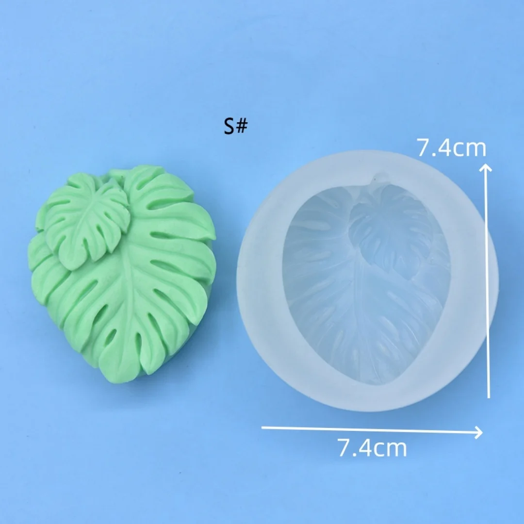 Leaf Shaped Soap Silicone Mold DIY Handmade Aromatherapy Gypsum Candle Tabletop Decoration Mould