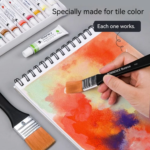 Watercolor Oil Art Paint Brush 7 Styles Memory Nylon Hair Painting Brushes Set Wood Handles Acrylic Paints Drawing Brush Tools 2