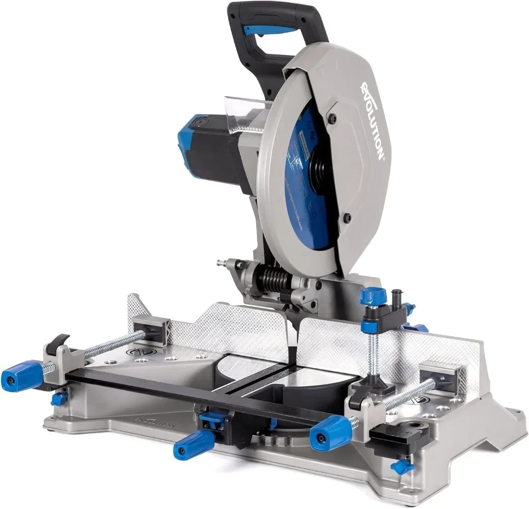 Mitering Chop Saw Heavy Duty Metal Cutting Mitering Base Blade Quick-Release Clamps Dual-sliding Cast Iron Clamps mitering chop saw