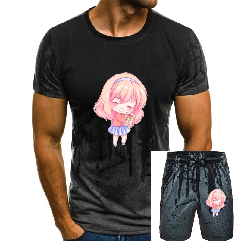 

Я люблю манга, милая Аниме Chibi Otaku Kawaii Mangaka девушка, подарок, черная футболка M-... Летняя стильная футболка
