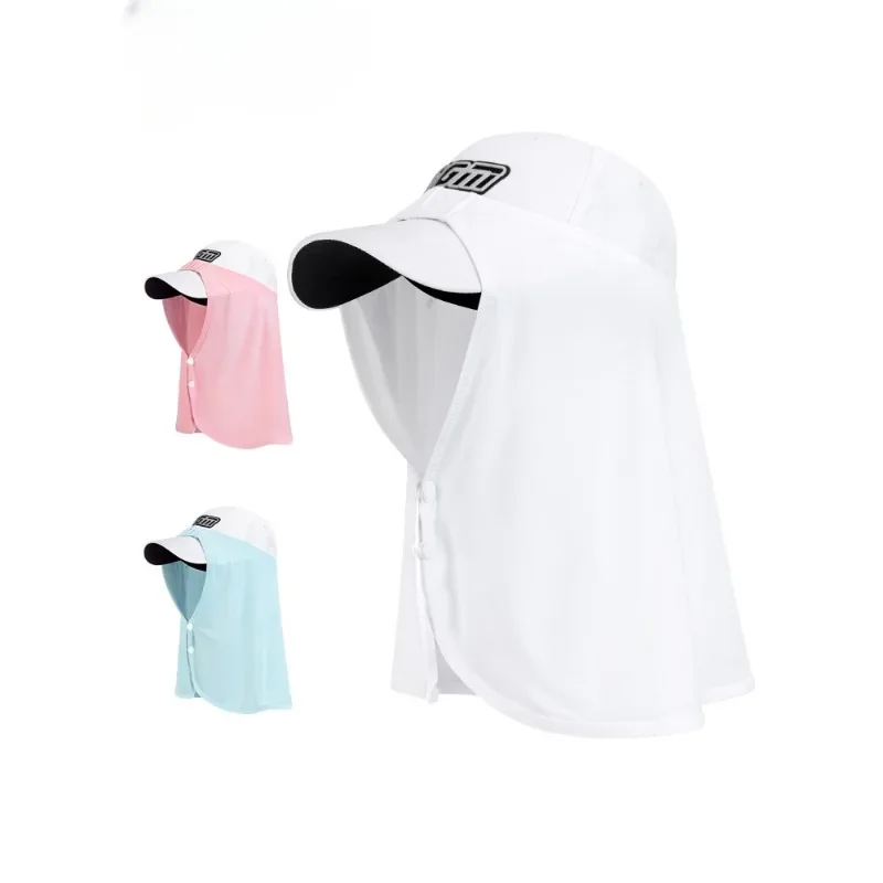 

Ice Silk Breathable Outdoor Sunscreen scarf, Summer White Protection Sunscreen UV Protection Three-Dimensional Sunscreen Scarf