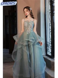 Sexy Evening Gown 2024 Classic A-line Party Dress with Spaghetti Straps Charming Sleeveless Floor Length Gowns Vestidos De Novia